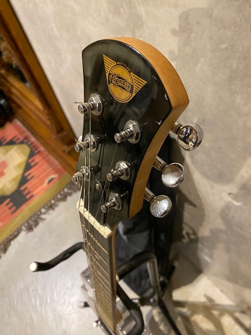 極美品 Pignose ピグノーズエレキミニギター PGG スケルトン アクリル