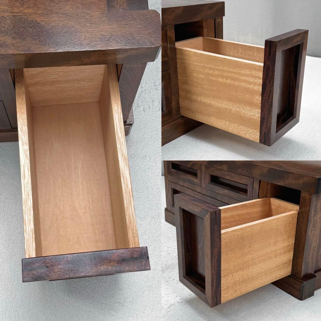 美品✴︎九州民芸 ミズメザクラ 樺材 ドレッサー 鏡台 民芸家具 引出し