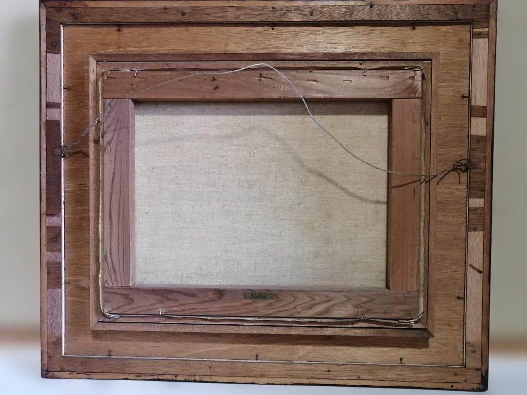 アルフレッド・シスレー「マルリー・ル・ロワの雪」油彩画プリント