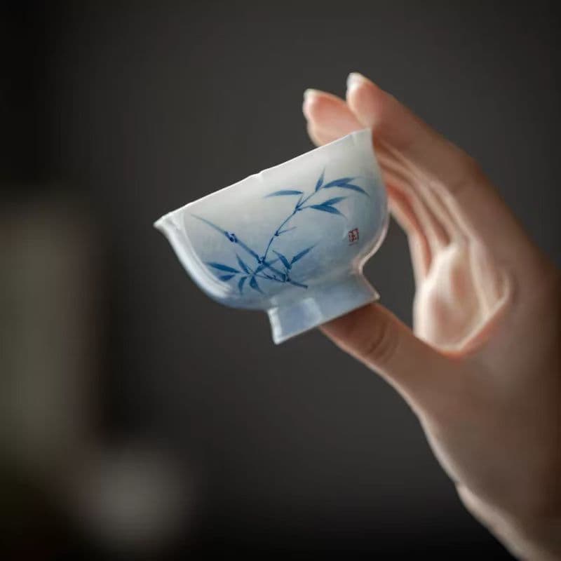 竹模様の陶器カップ 竹カップ 錫蒔地｜高野竹工｜京都 – 高野竹工（たかのちっこう