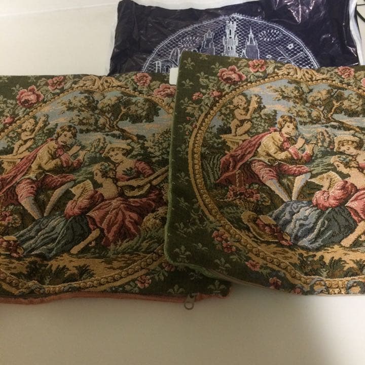 ベルギーゴブラン織りクッションカバー ベルギーからメーカー直輸入】本物タペストリー（ゴブラン織り