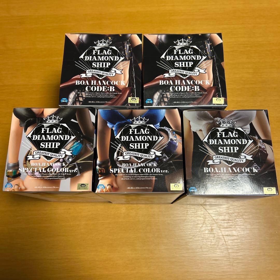 ワンピース フィギュア フラッグダイヤモンドシップ ハンコック 4種5体