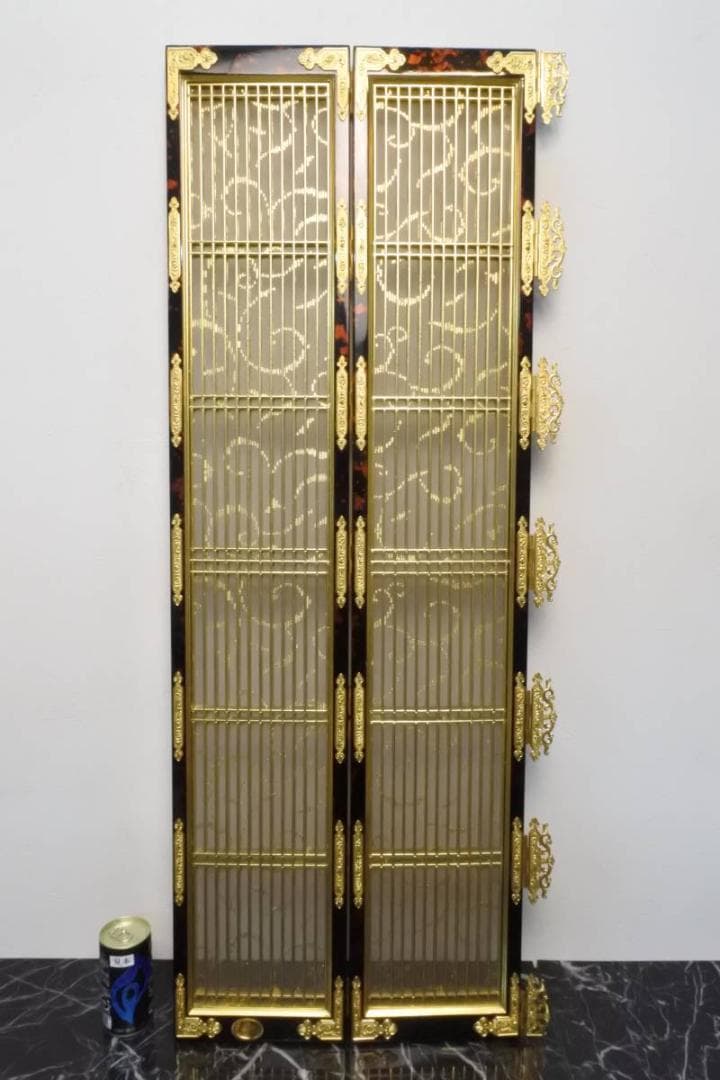 限定値下　【収集品】中扉　純金箔　仏壇　仏具　2752 最終値下 【収集品】中扉 純金箔 仏壇 仏具 2752 最終値下 【収集