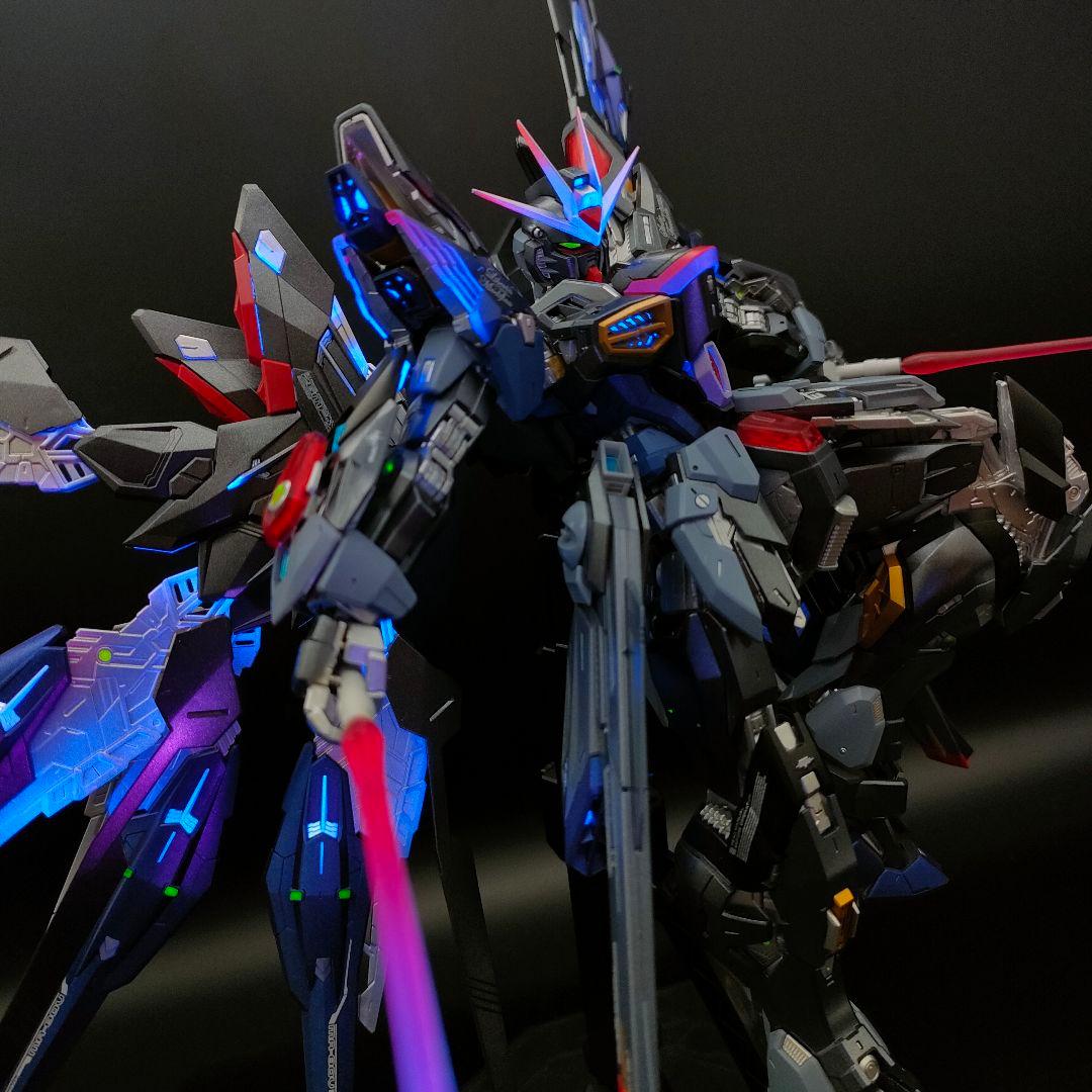 MGEX ストライクフリーダムガンダム ガンプラ 全塗装完成品 ブラック