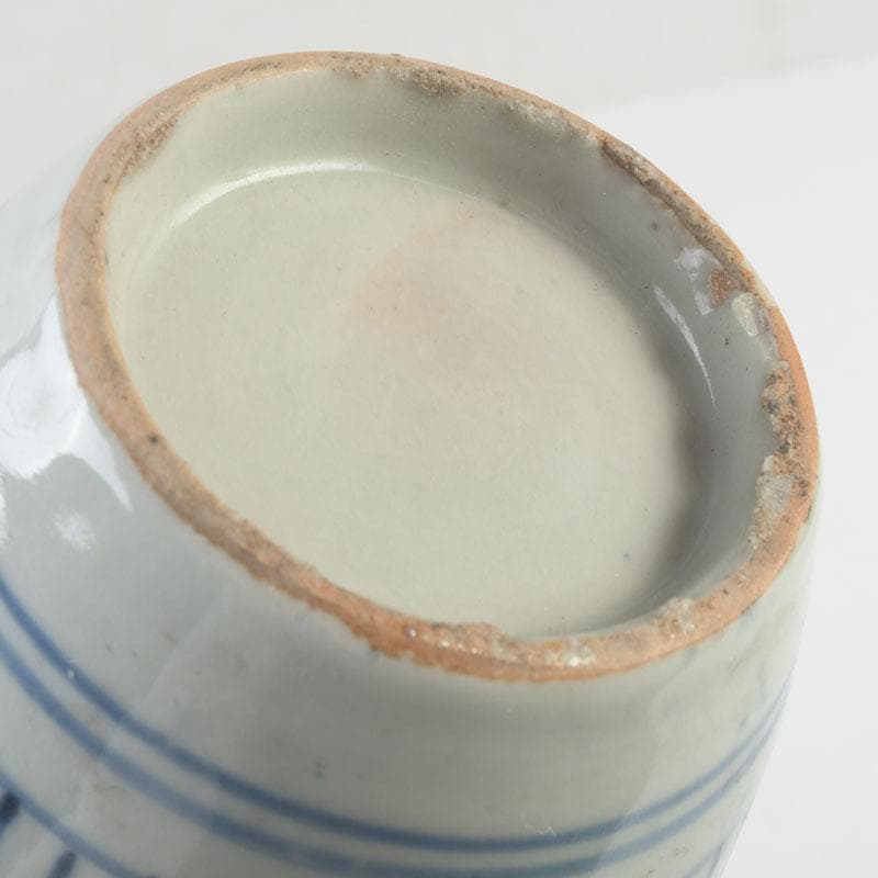 伊万里焼 古伊万里 染付 蛸唐草文 徳利 一輪挿 花生 V 9710