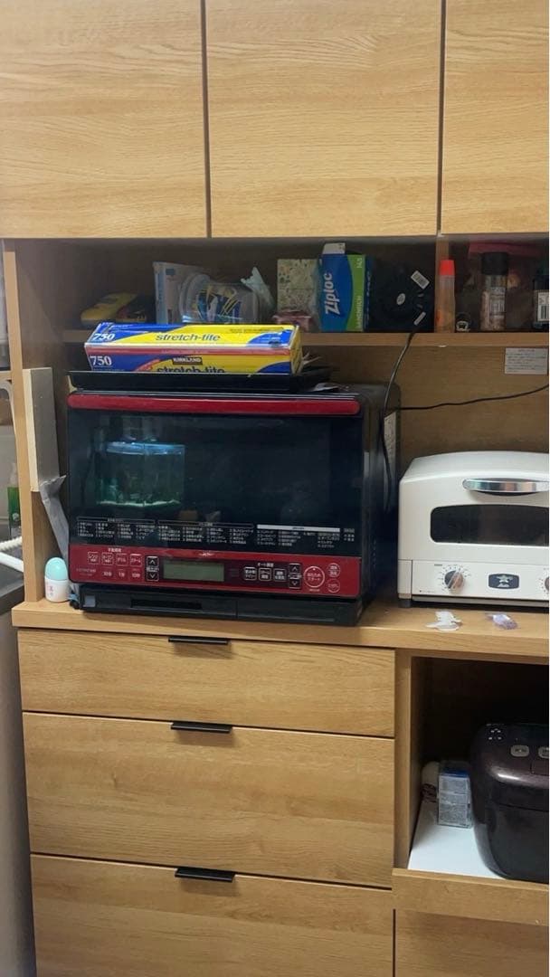 食器棚 ニトリ エトナ キッチンボード(幅105センチ 105KB LBR) - メルカリ