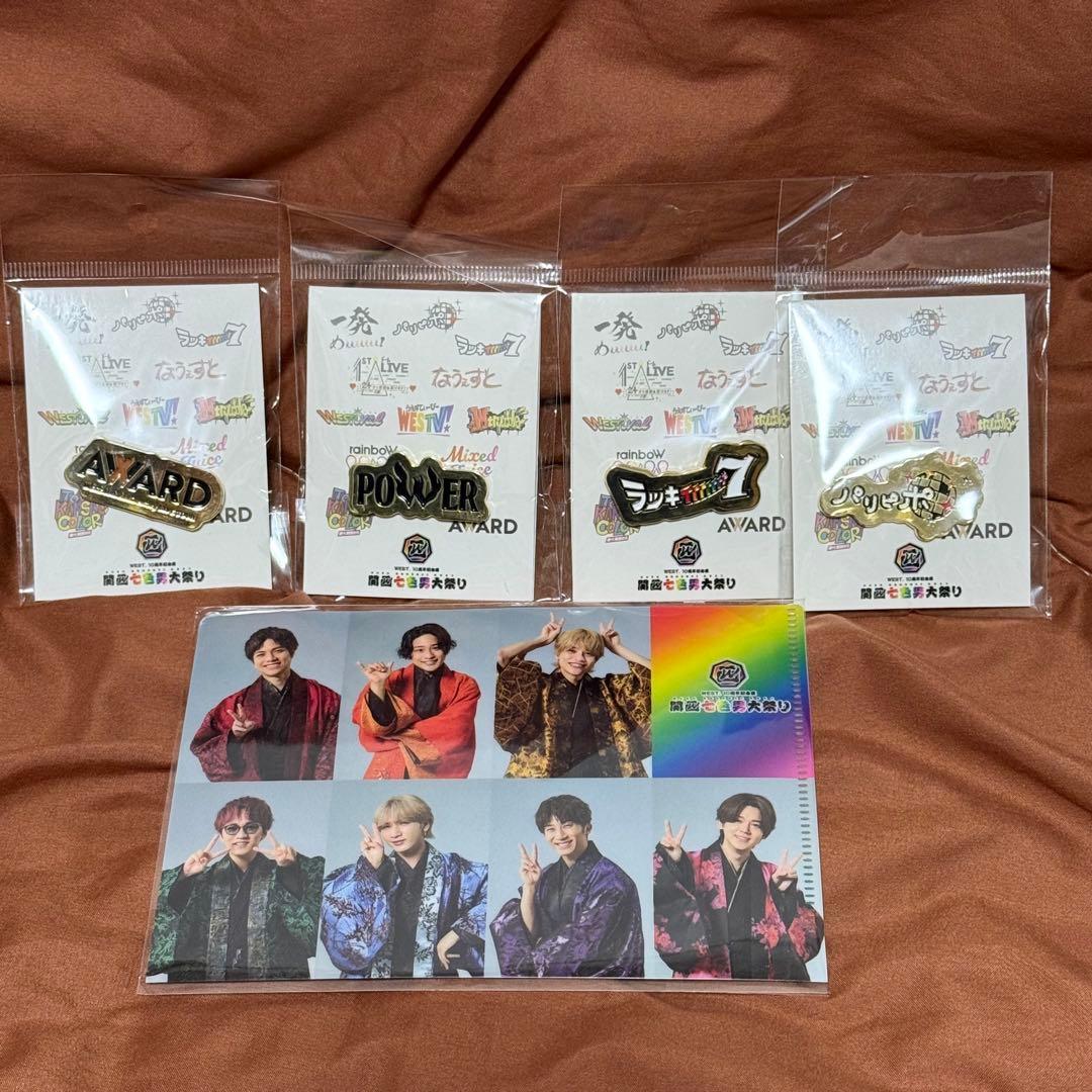 WEST ピンバッジ ミニクリアファイル 関西七色男大祭り - メルカリ