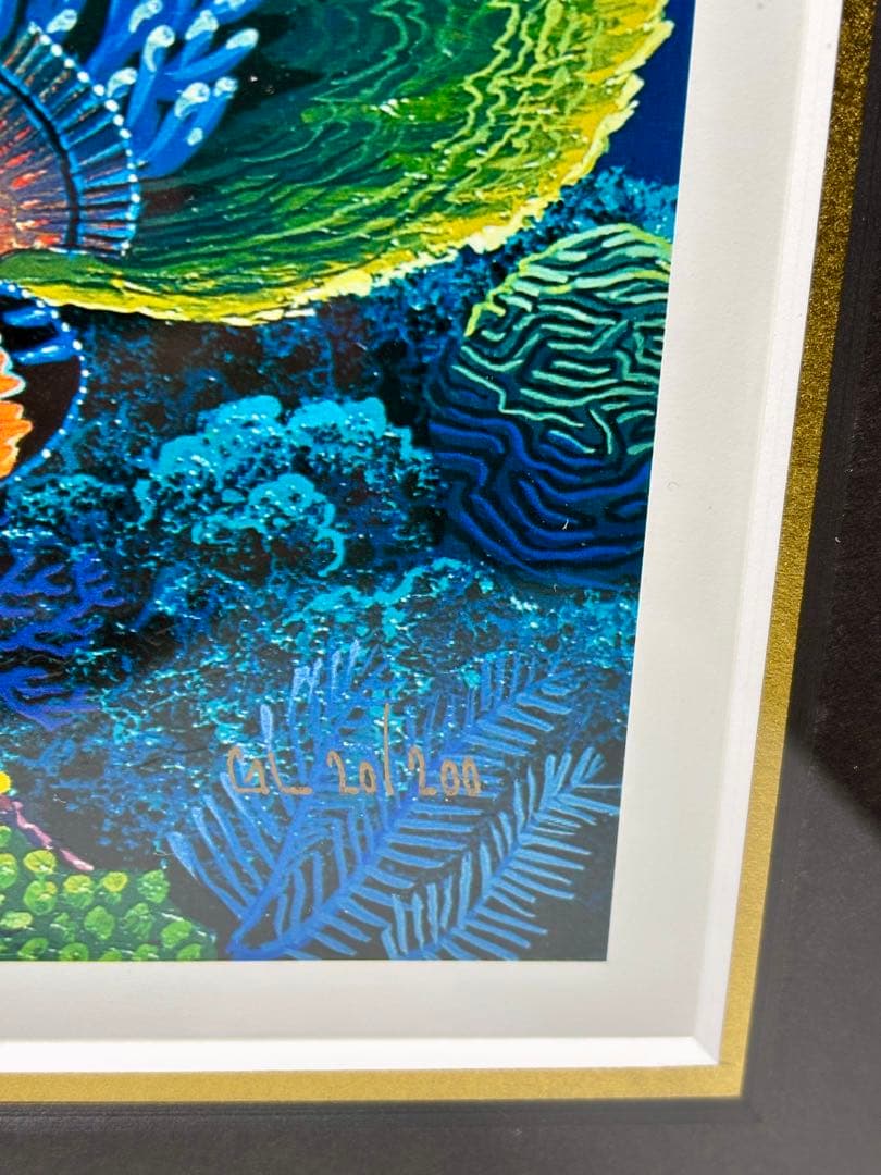 クリスチャン・リース・ラッセン 『レインボーシー』20/200直筆サイン