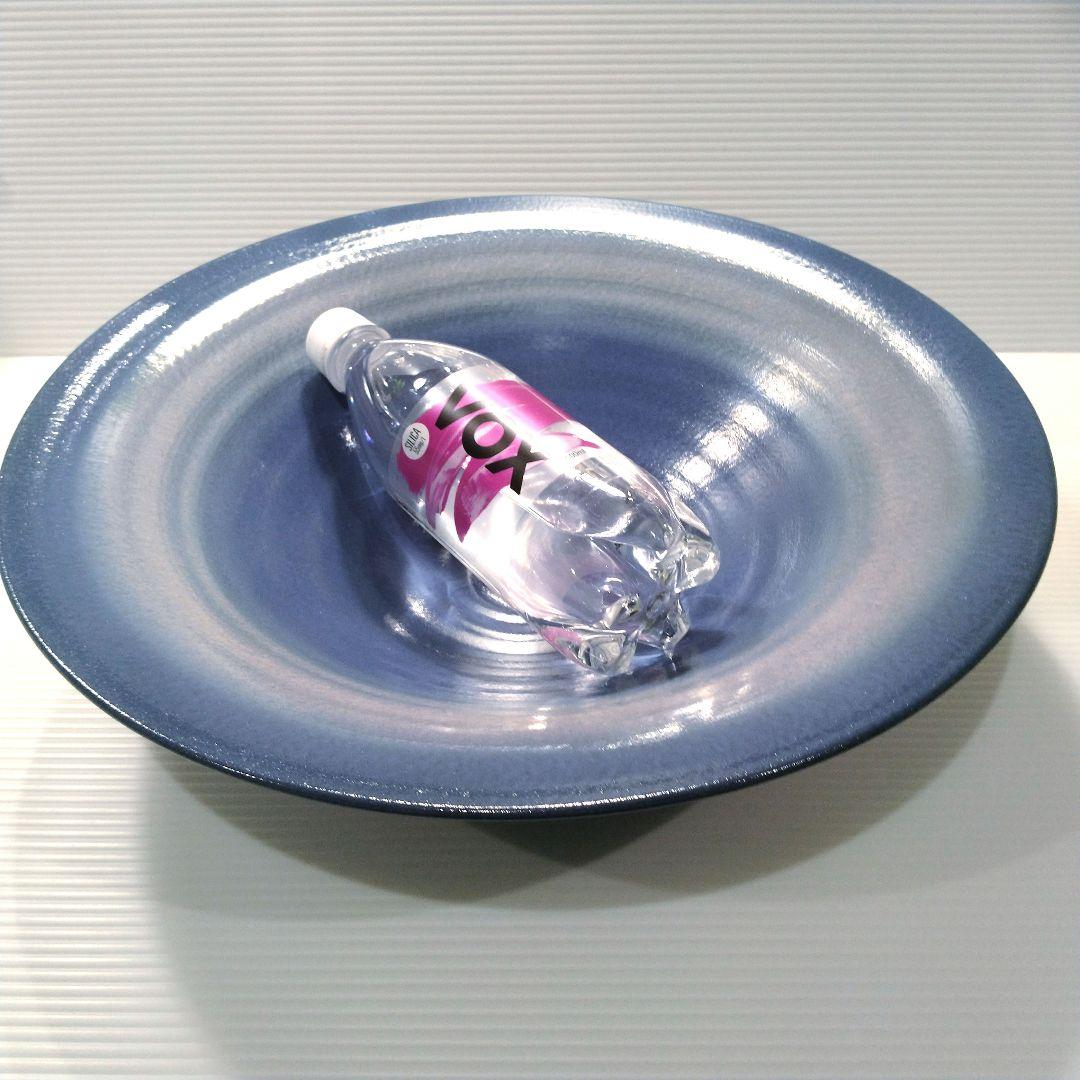 信楽焼 兼山窯 兼山シリーズ 池坊 花器 水盤 池坊好み 生け花 ブルー