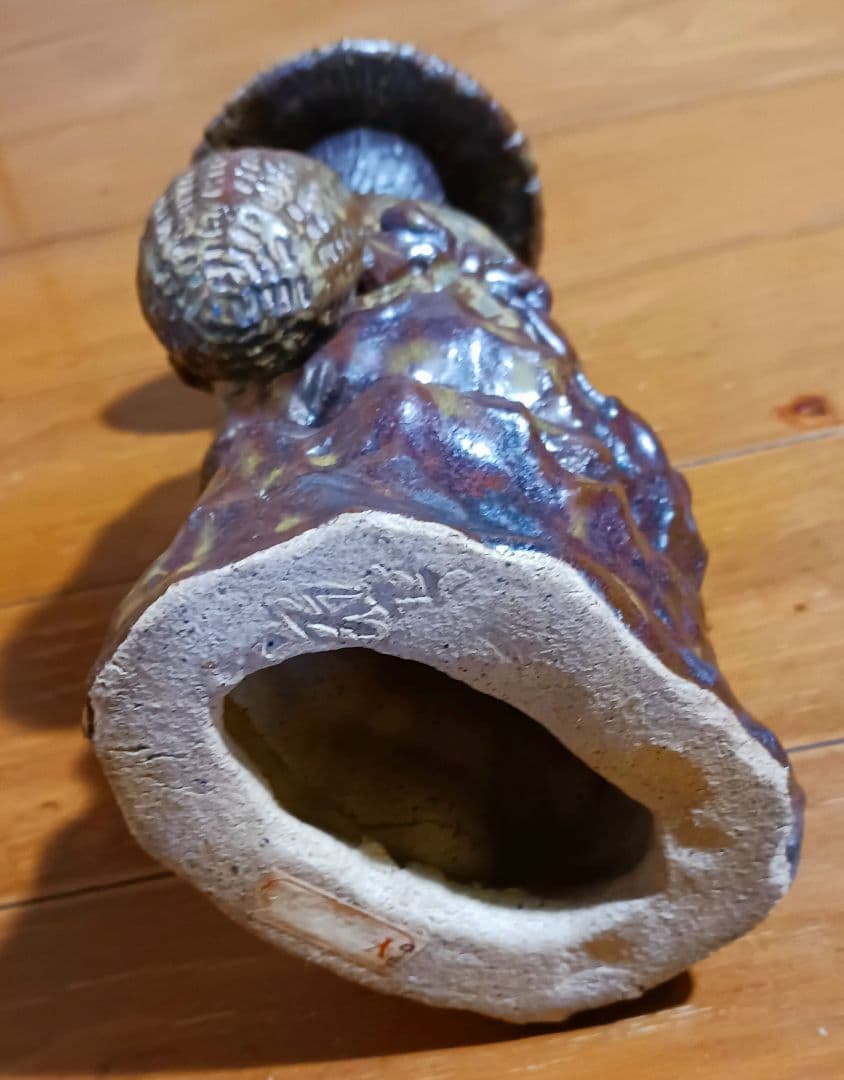 瀬戸焼 増田重幸 陶器製 釣童子 木箱付き レアオブジェ レトロ - メルカリ