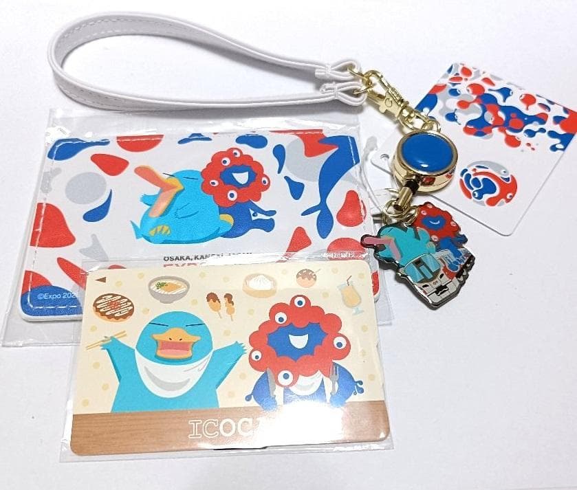 【希少・未開封】E．新品ミャクミャクICOCA合皮パスケース付き 51s8vKjBHxL.jpg