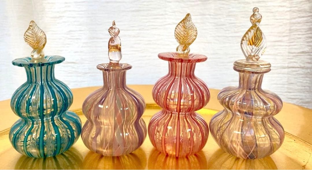 香水瓶 ベネチアンガラス ヴェネチアンガラス - メルカリ