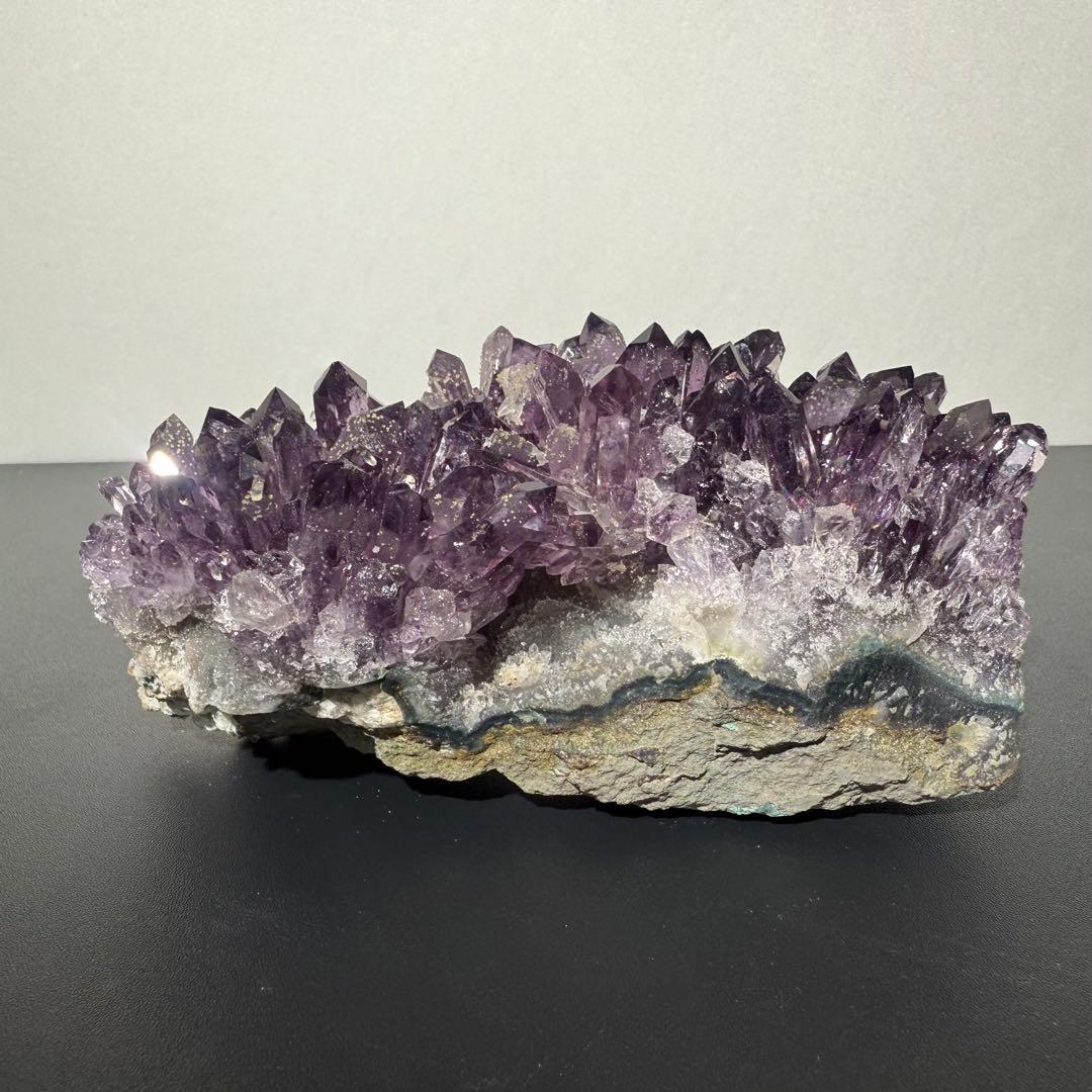 天然石アメジストの原石　置物　鉱物NO.011808 楽天市場】アメジスト ポイント 原石 クラスター ケープアメジスト