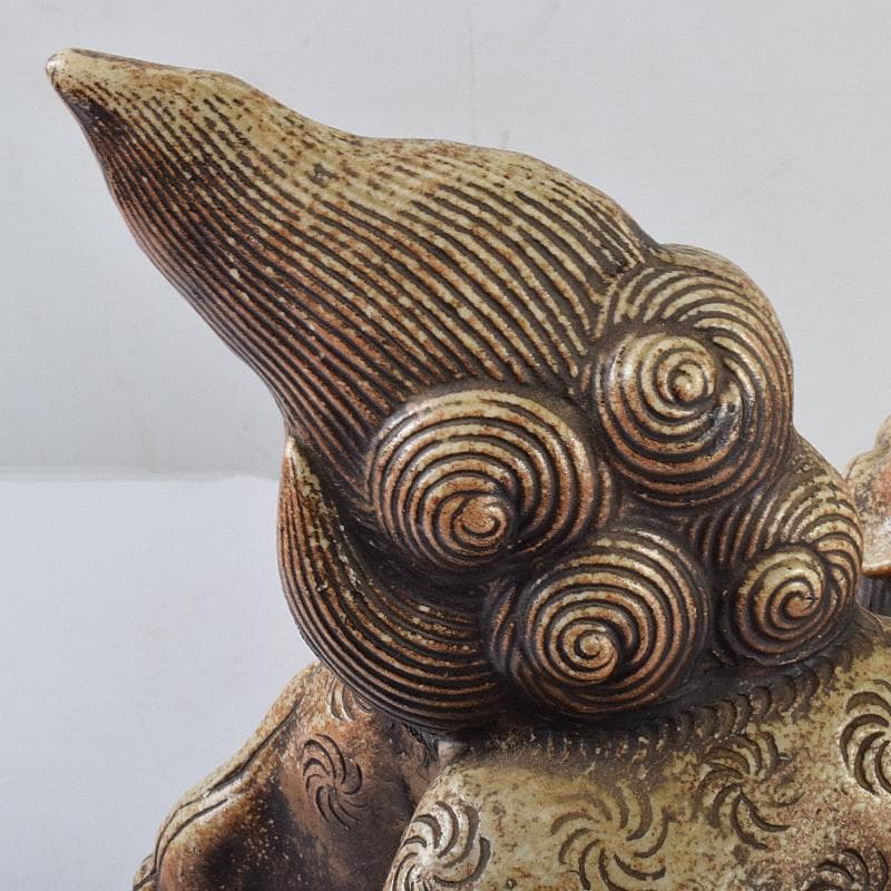 備前焼 古備前 獅子 置物 D R7072B