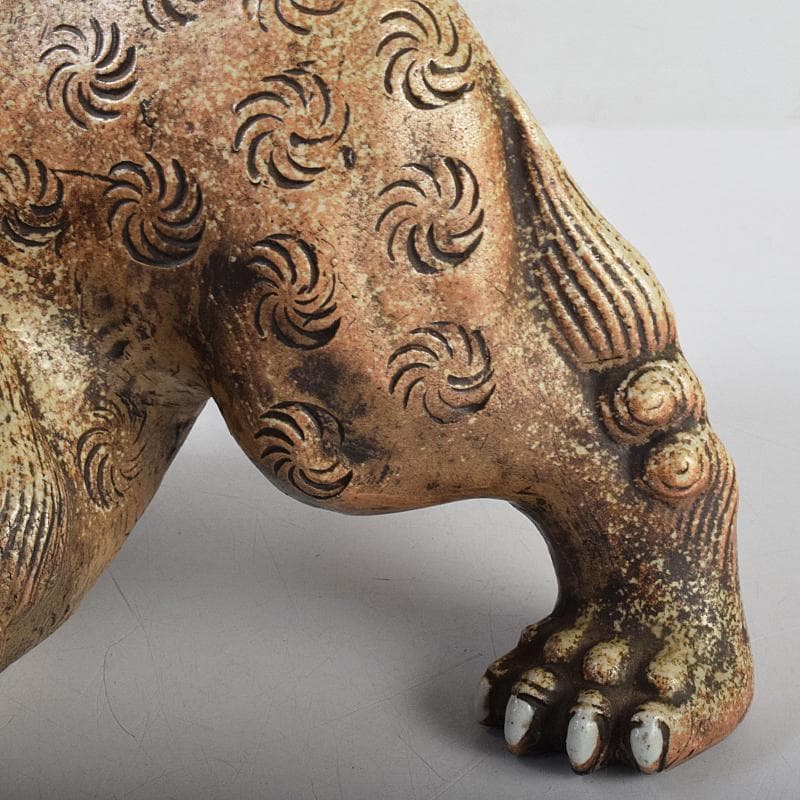 備前焼 古備前 獅子 置物 D R7072B