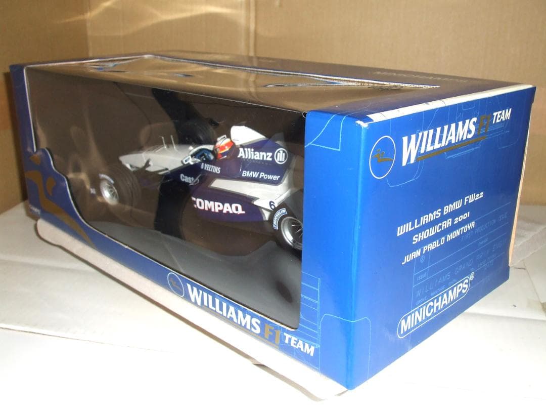 ウィリアムズ FW22 SHOWCAR モントーヤ ミニチャンプス 1／18