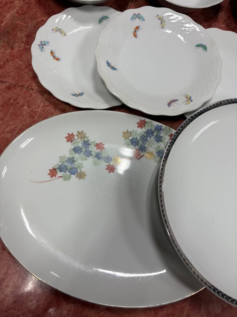 YP0206 深川製磁 食器まとめ売り 皿 小皿 中鉢 大皿 箸置き 有田焼