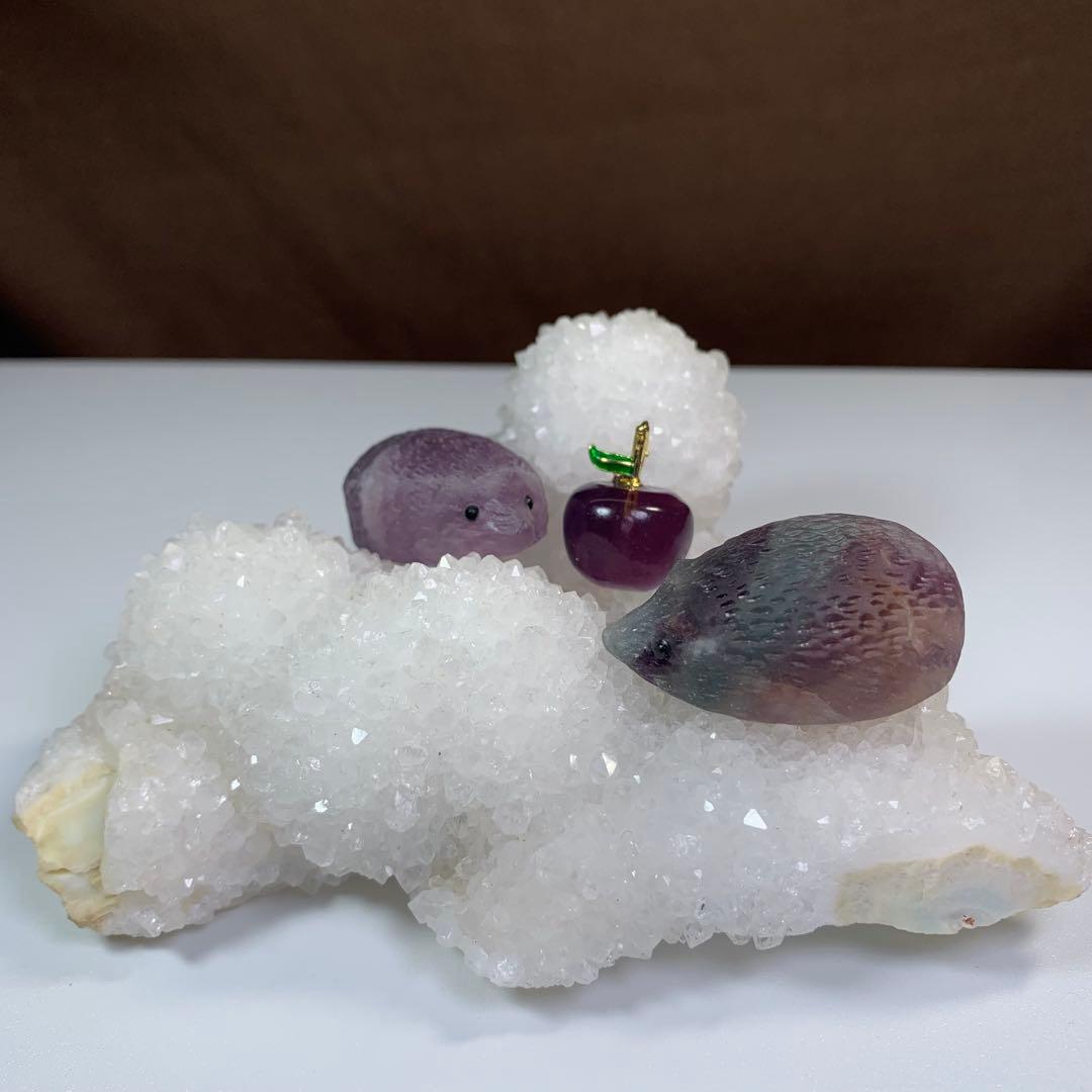 高品質 ブラジル産 水晶 アステロイド マカバスター スタンド付き