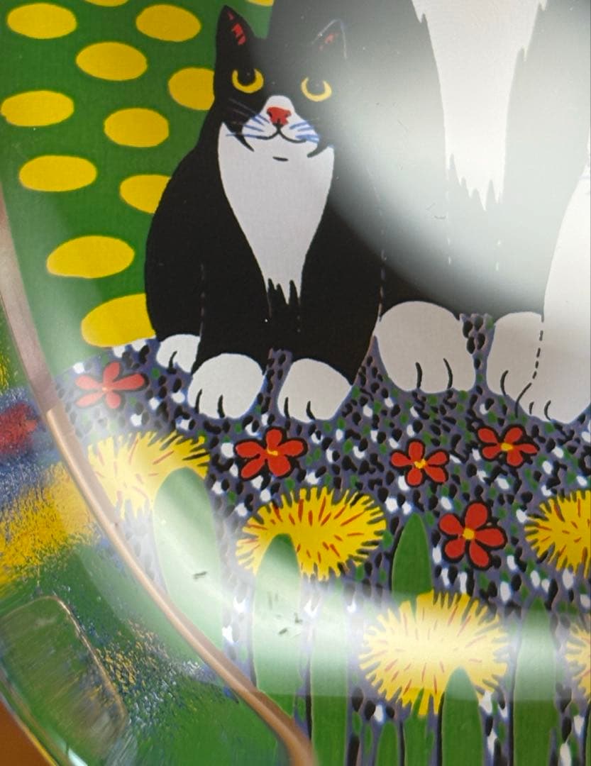  ネコのガラスカード \"Perhepotretti\"