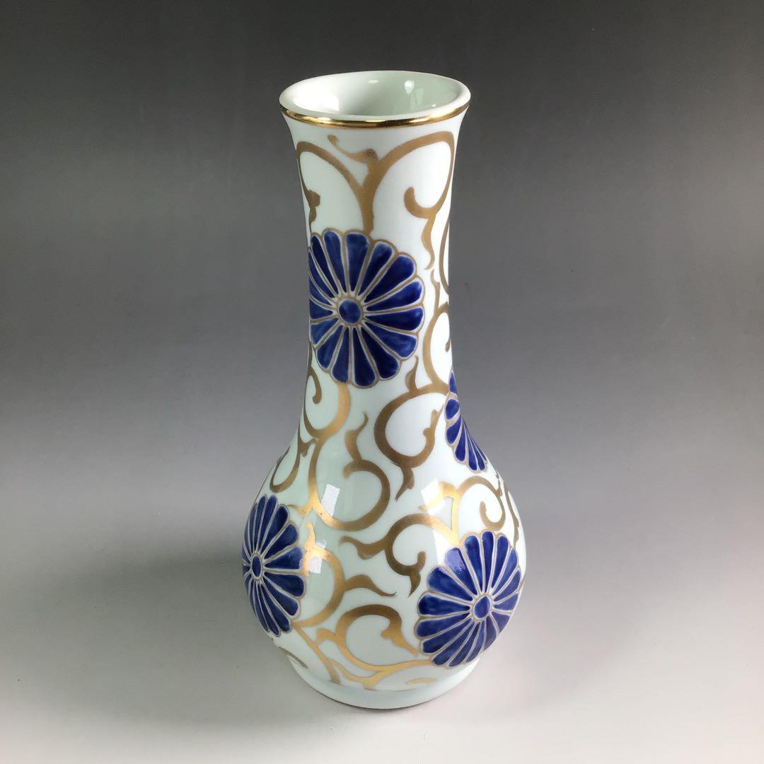 R411皆具『平安手塚玉堂造』『金彩色絵唐草文』共箱茶道具