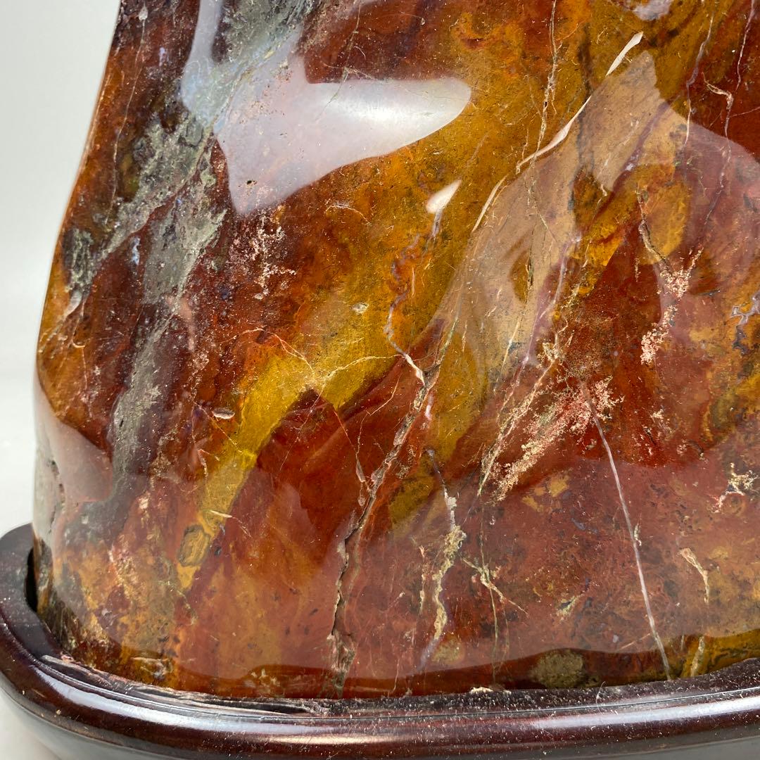 鑑賞石 赤瑪瑙 原石 アゲート 大型 約16.26kg 瑪瑙 メノウ - メルカリ