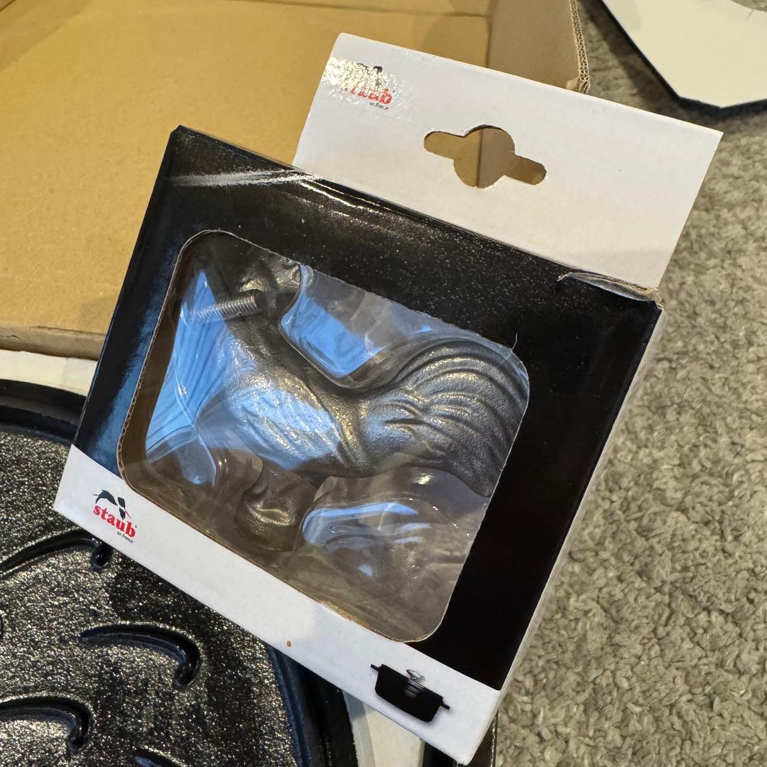 ストウブ ブレイザーソテーパン24㎝ スノーフレーク アニマルノブ