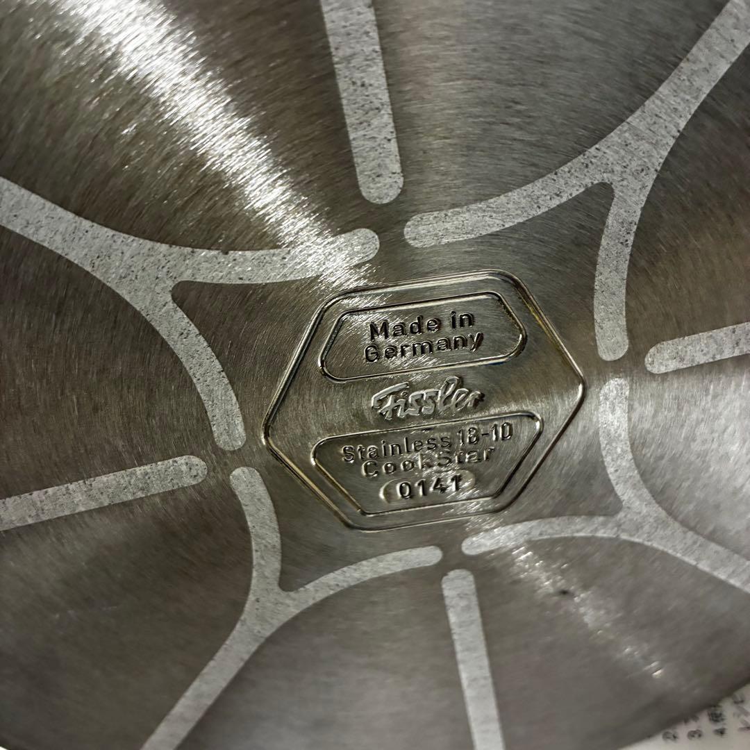 美品　フィスラー ステンレス パスタ　5.0L ドイツ製　説明書あり　寸胴