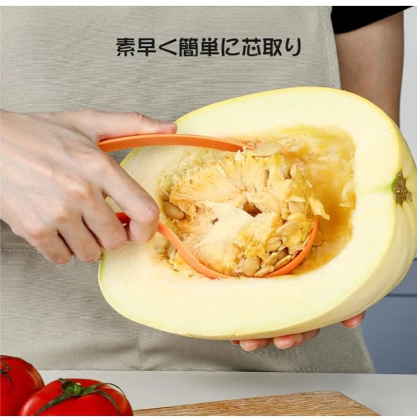 9*芯抜き器2個芯抜きツール 種抜き 使いやすいアボカド オレンジ