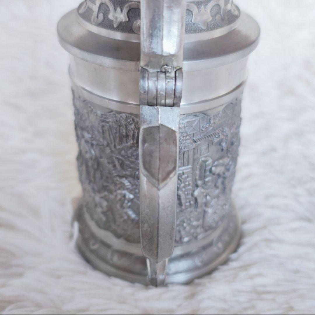 ピューター ビアマグ ビアジョッキ アンティーク ヴィンテージ 錫製