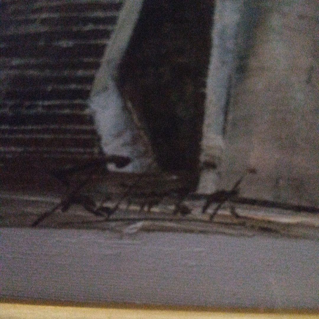 【パリの街】モンマルトル松下泰三　油彩 油絵 絵画 　インテリア