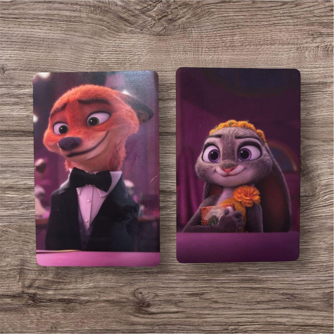 [期間限定]ニック　ジュディ　ズートピア2 オーマイカフェ　予約特典 ズートピア2 オーマイカフェ 予約 特典カード 2枚セット ニック