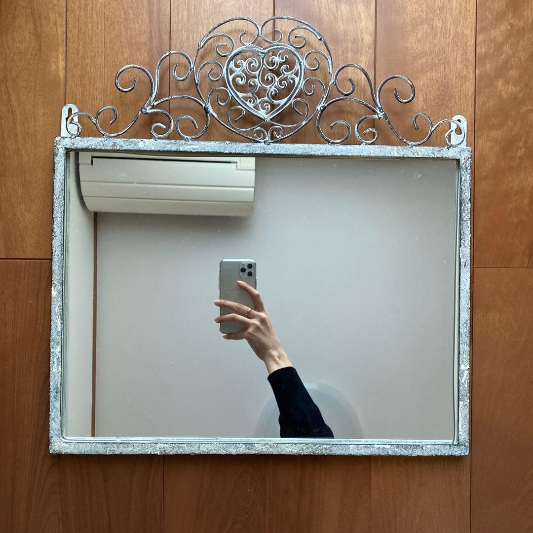 インテリア　ミラー　壁掛け ROOM ESSENCE 壁掛けミラー(幅40cm) 収納付き卓上ミラー ドレッサー