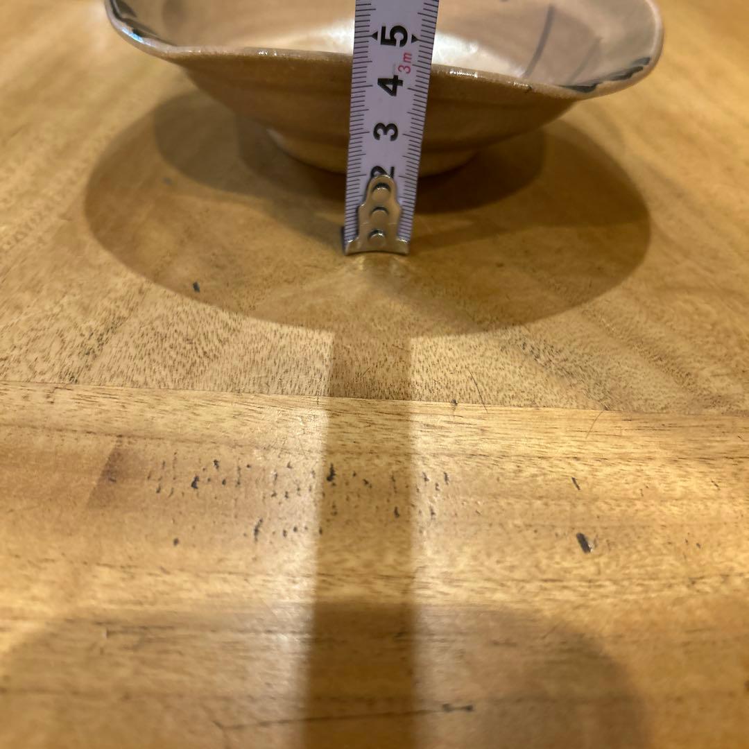 唐津菅ノ谷窯　舛田重信　絵唐津　変形鉢　五客 箱付