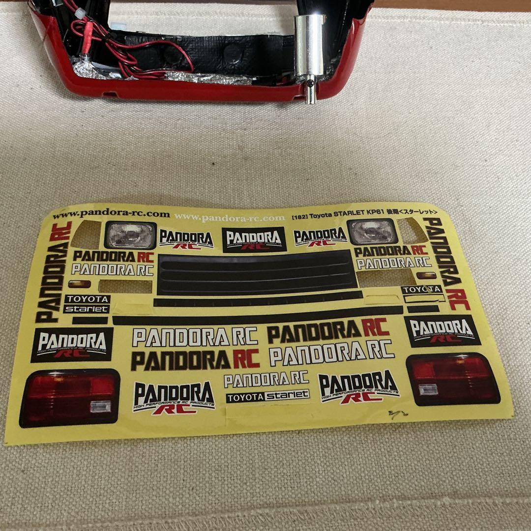 パンドラ PANDORA スターレット KP61 1/10ボディー タイヤセット