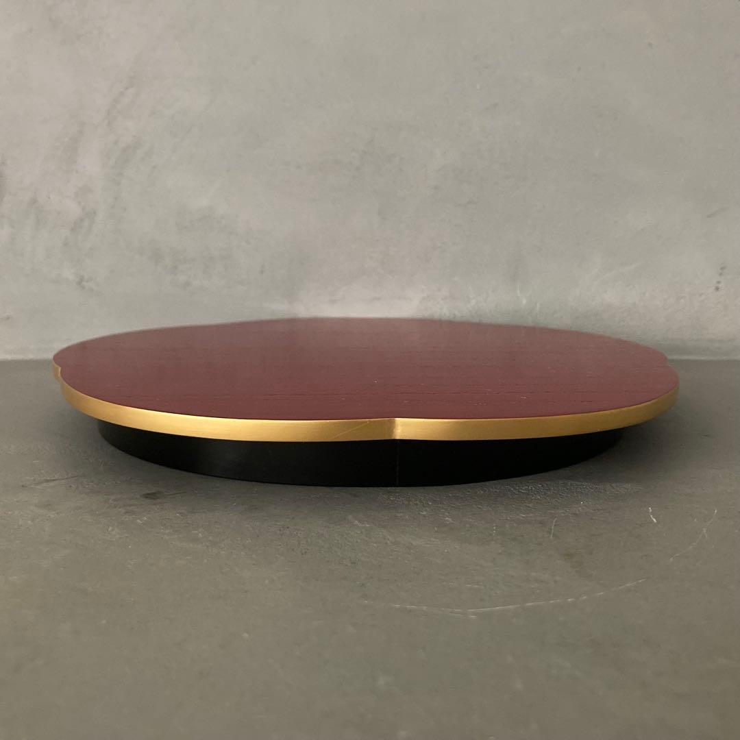 美品】哲公房 中村宗哲 三彩金釦 遊々盆 雪月花 共箱 茶道具 盆3点