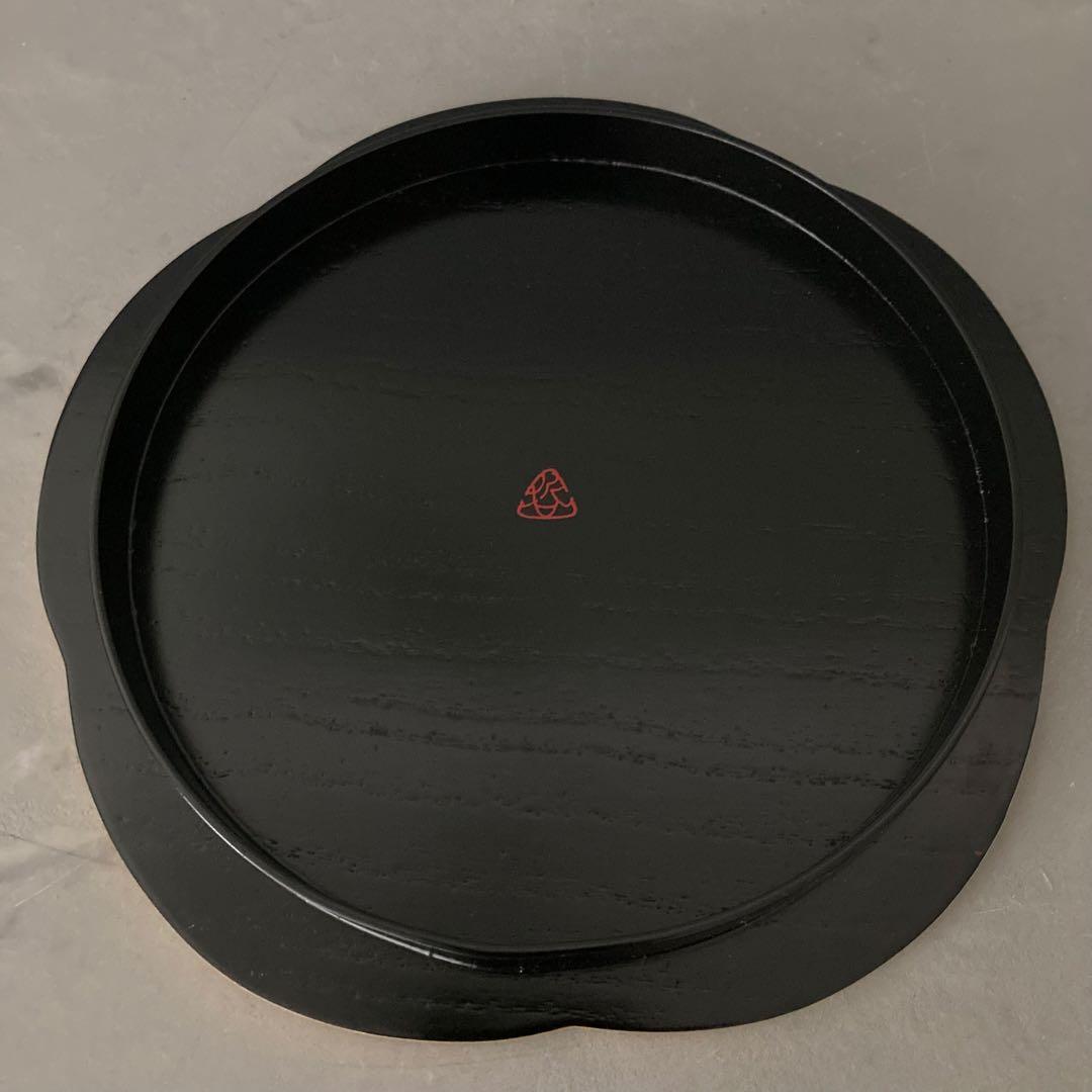 美品】哲公房 中村宗哲 三彩金釦 遊々盆 雪月花 共箱 茶道具 盆3点