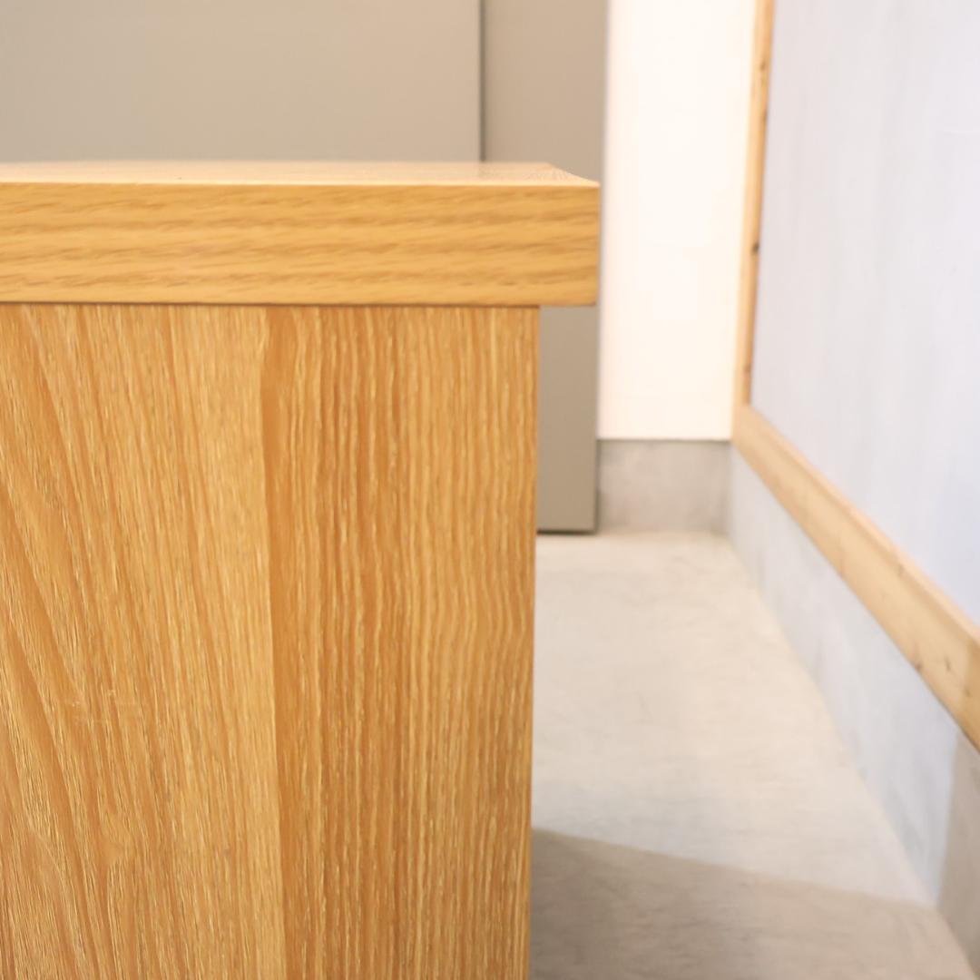 dinos CONTE オーク材 ウェーブカット シェルフ リビングボード - メルカリ