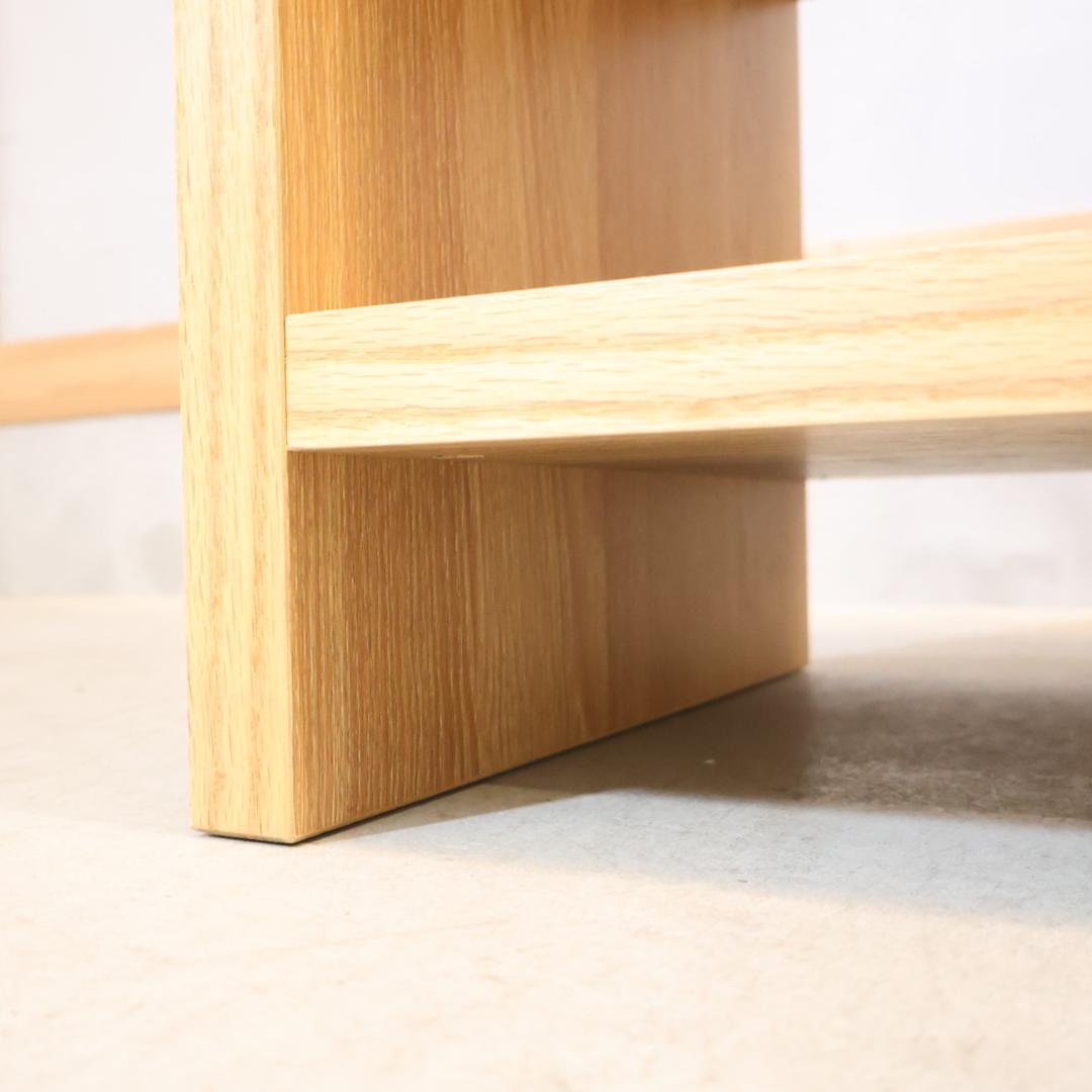 dinos CONTE オーク材 ウェーブカット シェルフ リビングボード - メルカリ