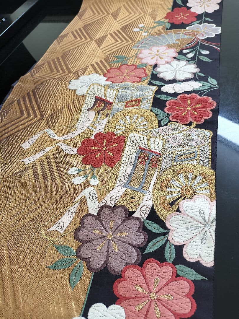 A959☆逸品‼️豪華刺繍‼️ひな祭り‼️テーブルランナー2m9cm - メルカリ