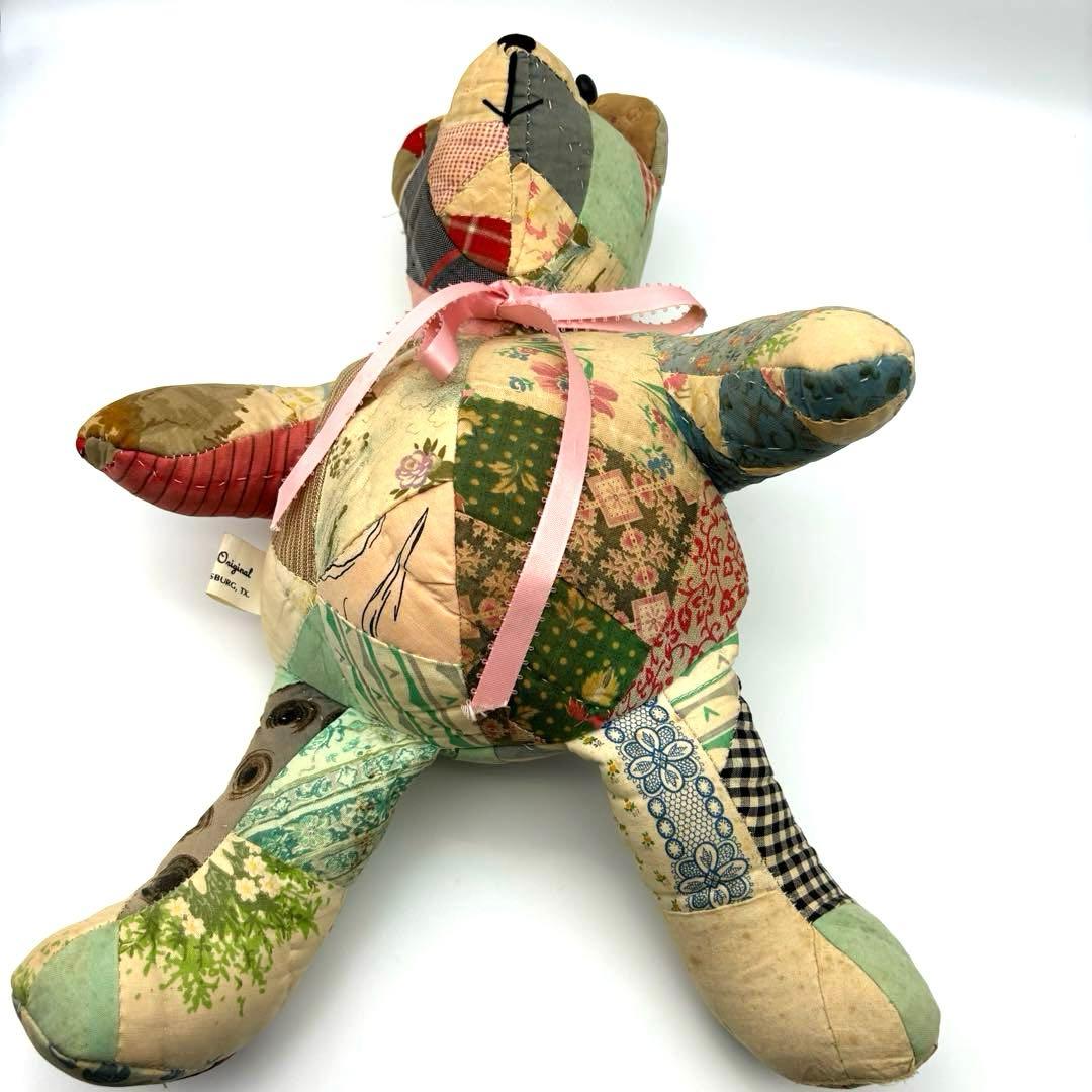 【Vintage】K.A.S.Original クレイジーキルト テディベア