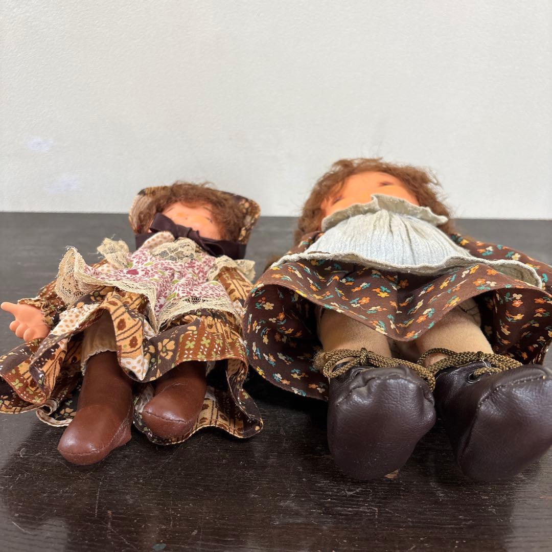 昭和レトロ アメリカンカントリー人形 2体セット ヴィンテージ 女の子