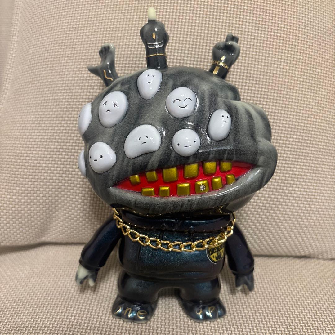 意識他界系　アンノウン　マーブル蓄光　Oneup.24th ソフビ　限定 oneupさん24周年コラボのメルトくん、アンノウンともに売り切れとなり