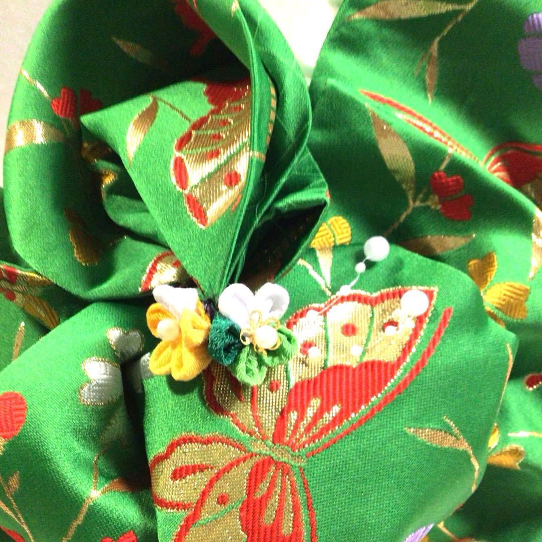 ☘️祝い帯《七歳》後ろリボン二種類・同色同柄・お好みで付け替え可能です❣️