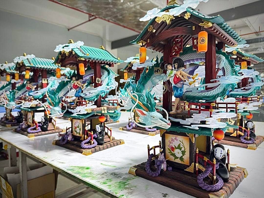 荻野・千尋 & ハク 千と千尋の神隠し フィギュア ガレージキット