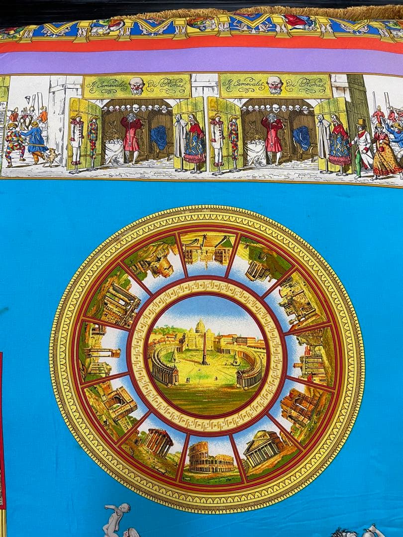 レア貴重‼︎ 価値ある ヴェルサーチ 超特大フリンジ付 古代ローマ調