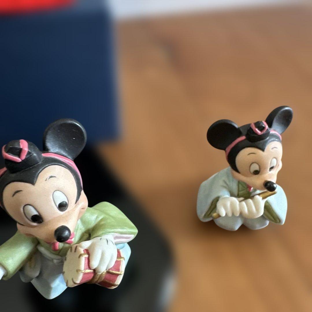 雛人形セット ミッキー ミニー ドナルド デイジー 陶器 お雛様 可愛い
