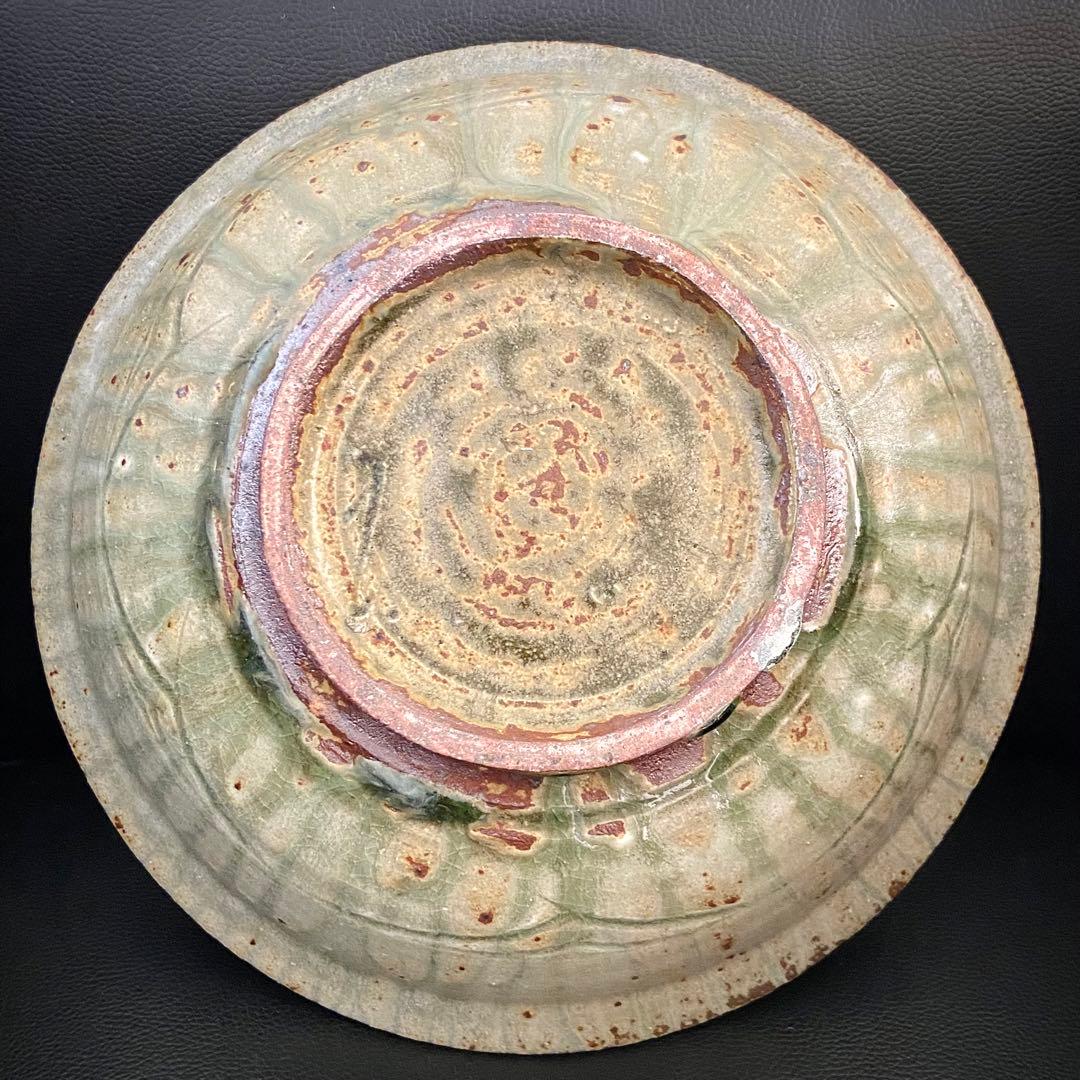 坂口健 白化粧掻落鉢 盛鉢 大皿 25cm 皿 器 作家もの 作陶