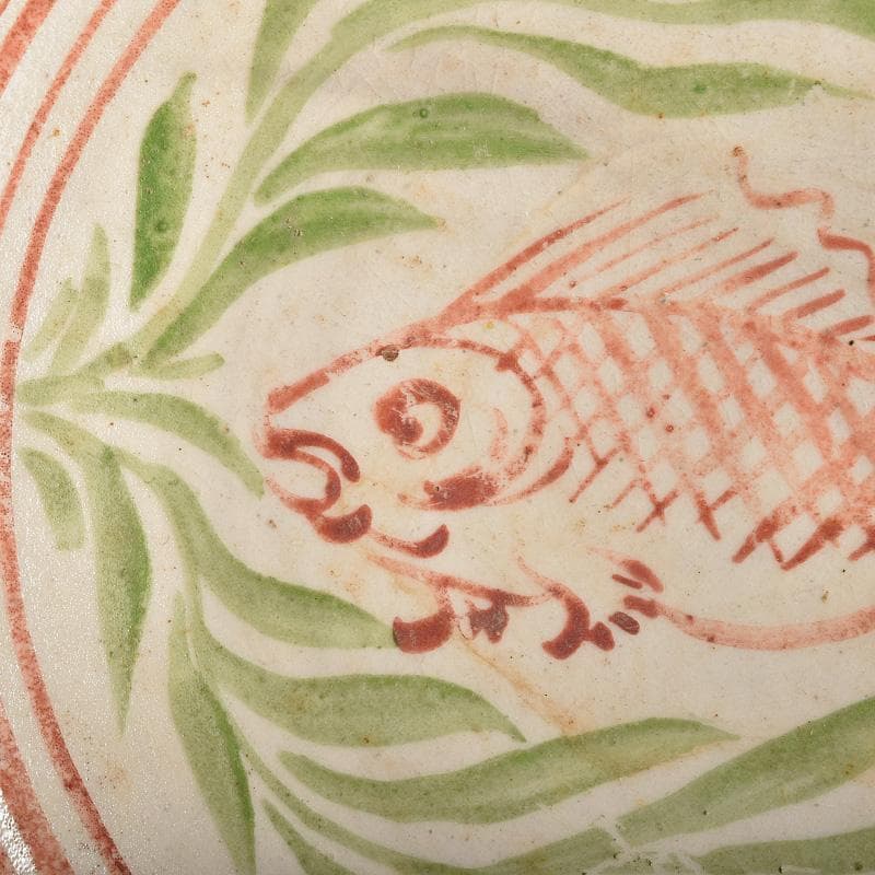 中国 赤絵 魚藻文盤 皿 V R8757 - メルカリ