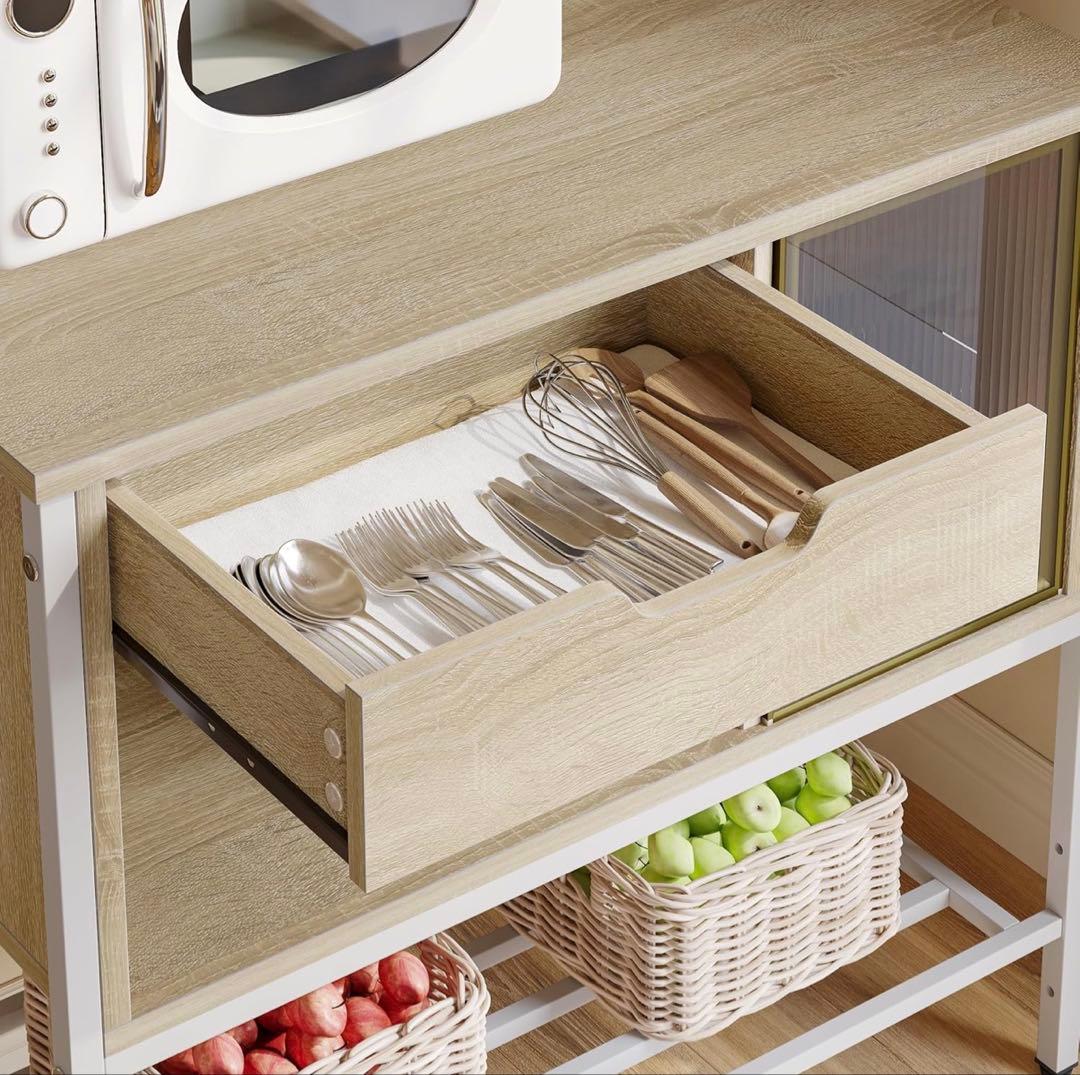 Amazon購入 Bestier キッチンラック 美品LED付き 2 コンサート - メルカリ