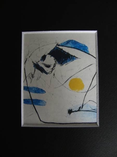 池田 満寿夫、子供、希少な額装用画集より、美品、新品額装付 池田満寿夫 版画集「MIXED FRUIT」リト9点セット、デッサン入り詩画集